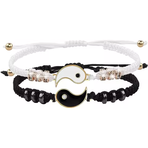 Tai Chi Yin Yang matching necklaces