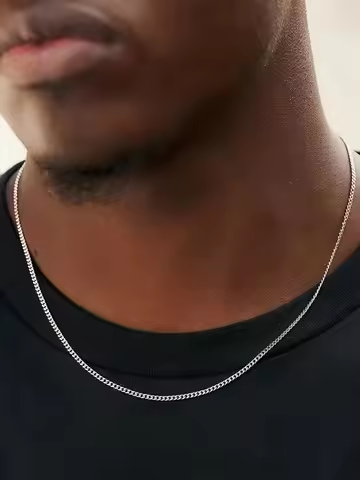 Stainless steel Cuban chain necklace